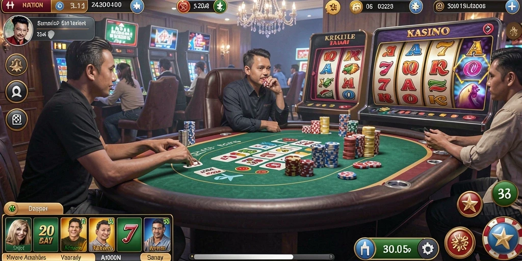 Interaksi multiplayer yang menyenangkan dengan pemain lain.