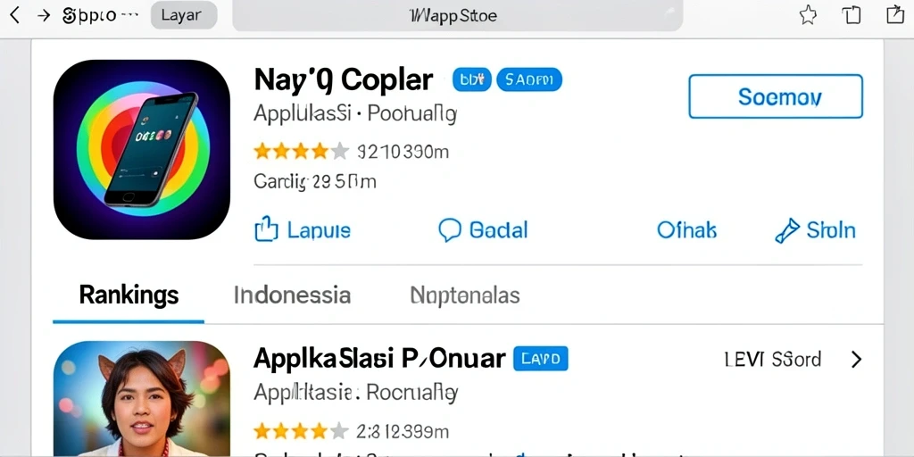 Screenshot memperlihatkan sistem reward yang menarik.